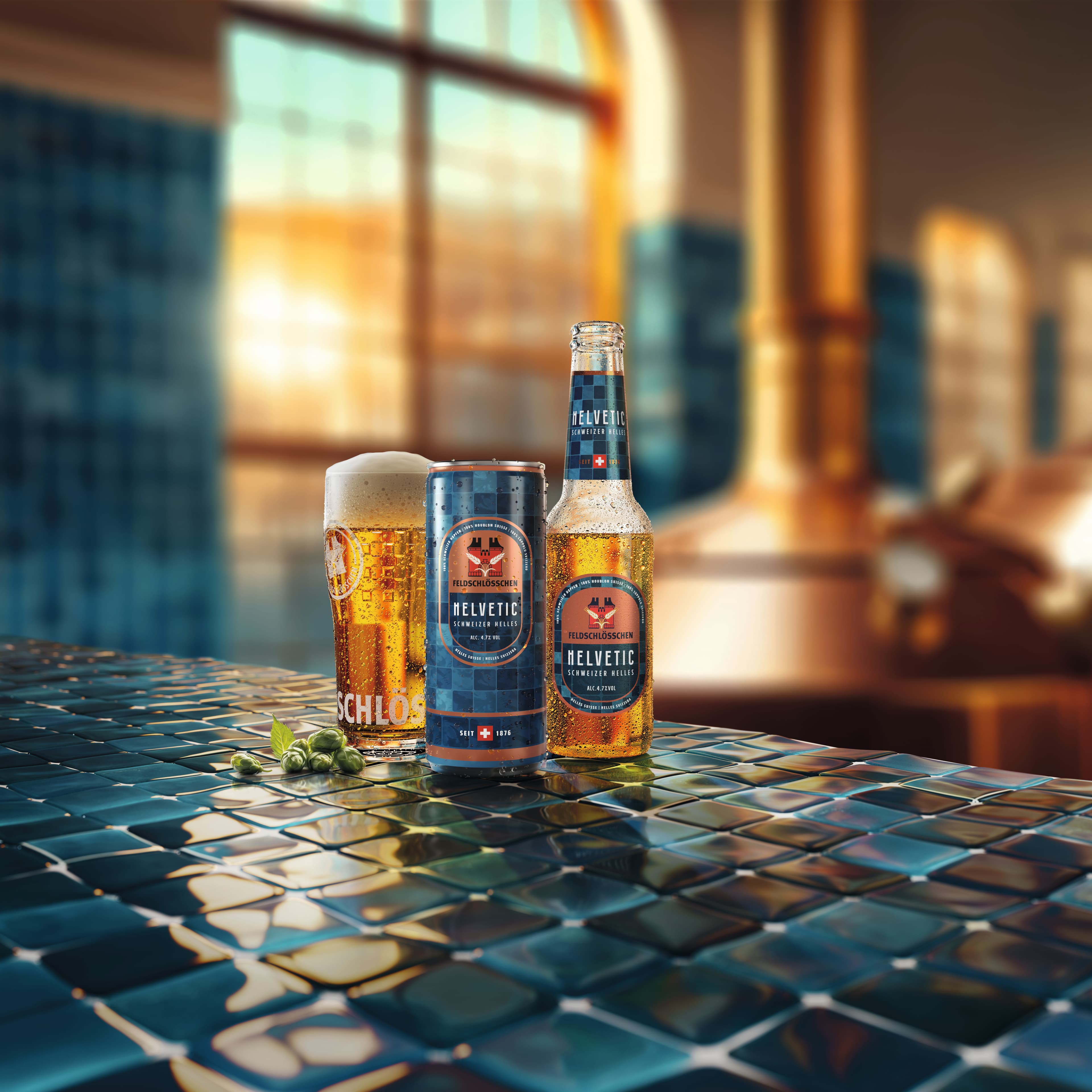Feldschlosschen Helvetic Bier