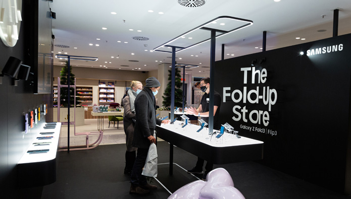 Pop-up Store von Samsung in Zürich